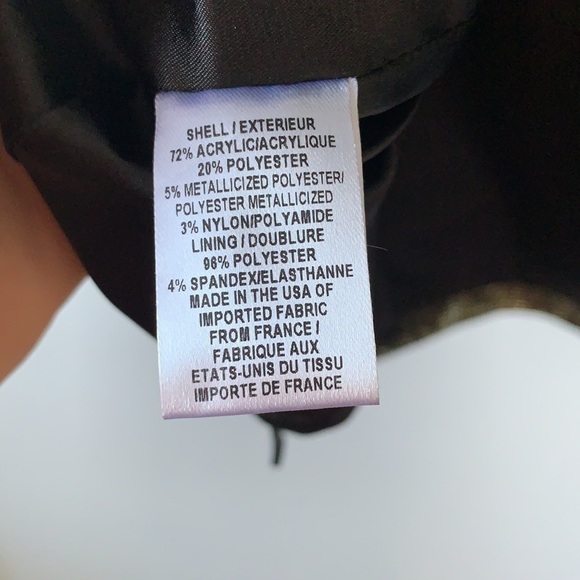 Milly Gold Metallic Strapless Dress 6 - Picture 10 of 12